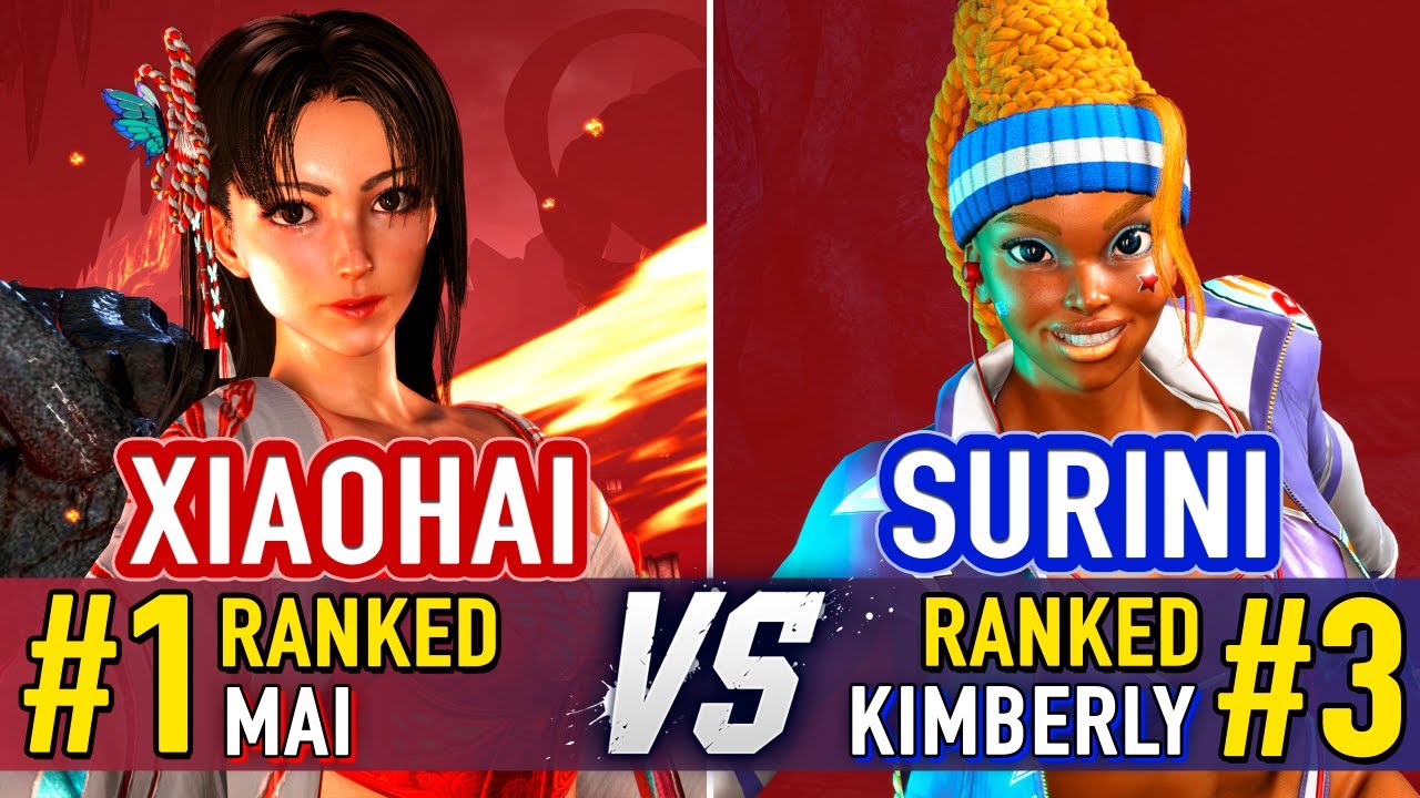 SF6 🤜 XIAOHAI (#1 Ranked Mai) vs SURINI (#3 Ranked Kimberly) 🤛 SF6 High Level Gameplay