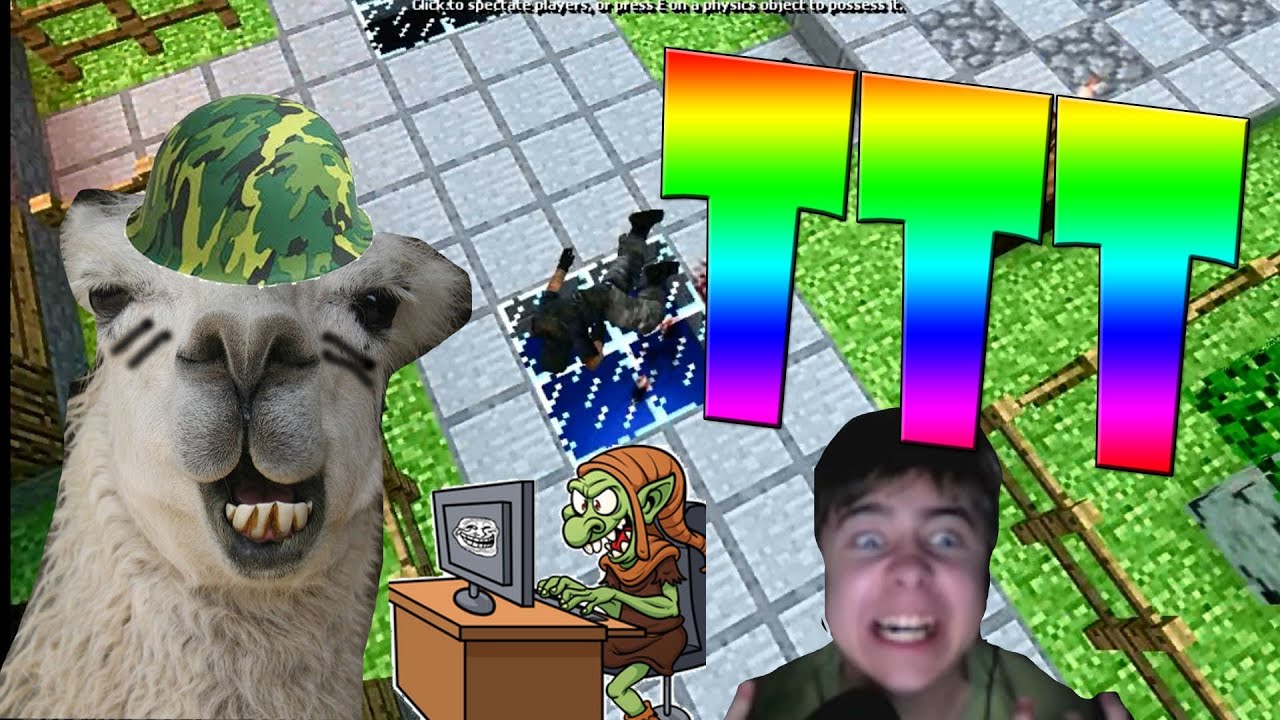 TTT Gmod - #1 - w/ Llama Commander, mfpwnsall, and TheEvilTrollMaster