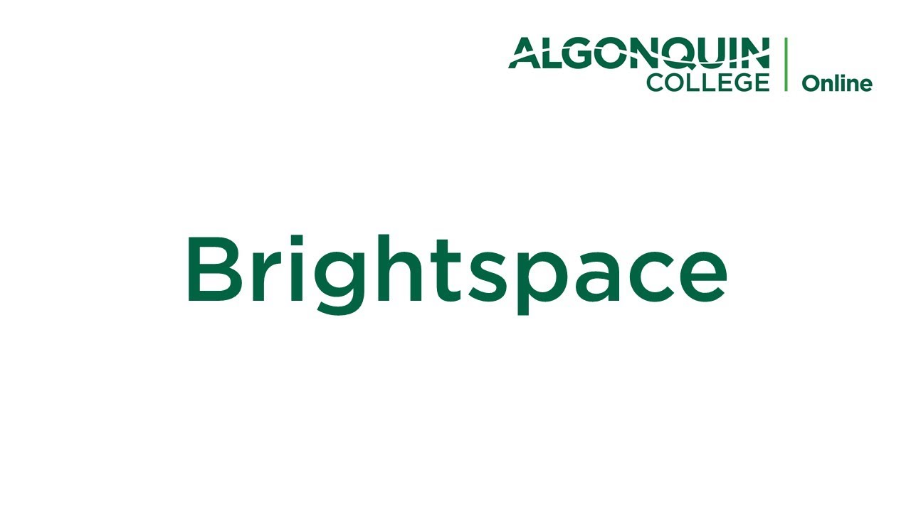 Orientation Video #2: Brightspace (OLD)