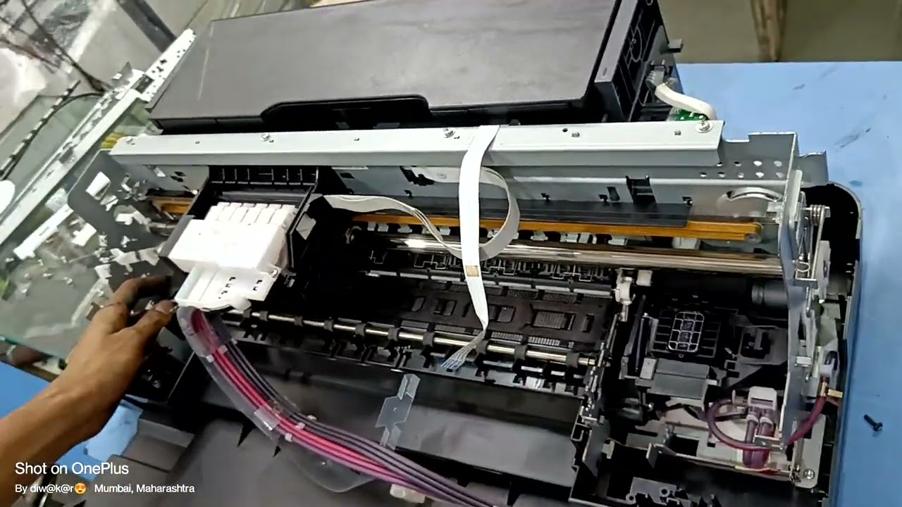 Epson printer L1800 convert to DTF printer white ink
