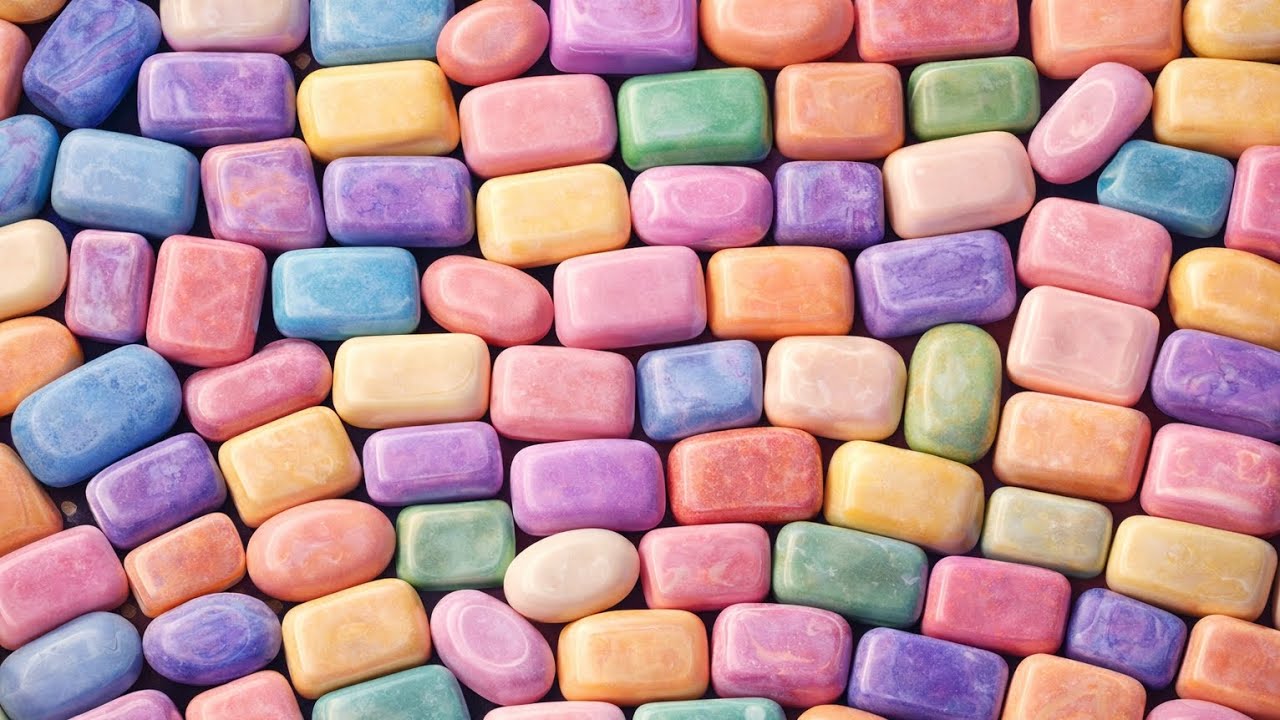 Relaxing Soap ASMR / Colorful Soap Cutting SoundsRelaxing Soap ASMR is Colorful Soap Cutting Sounds🎶
