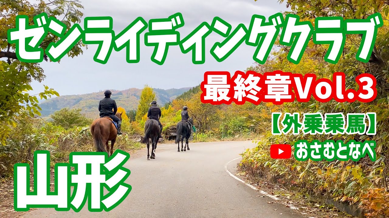 【外乗乗馬】「ゼンライディングクラブ」編最終章Vol.3。サラブレッドの能力の高さを改めて認識。細い林道をぶっ走ります