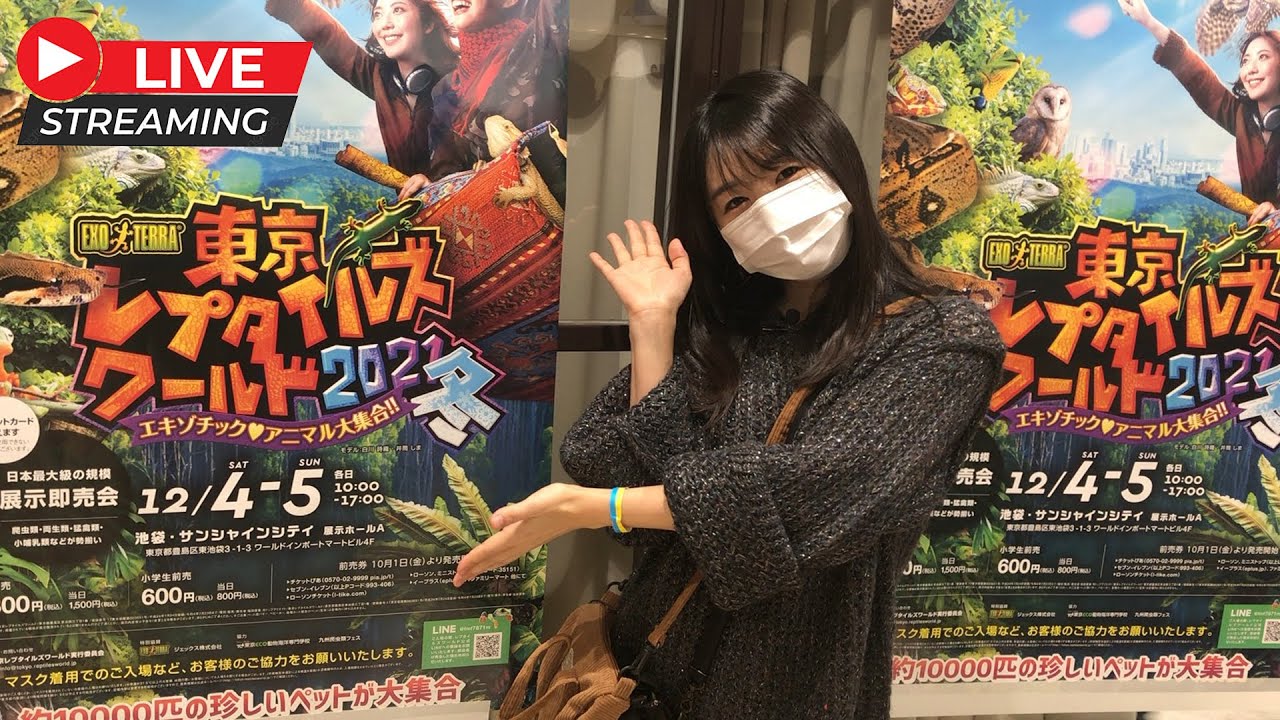 東京レプタイルズワールド2021冬～イベント参加後のライブ配信～【つぼみ】