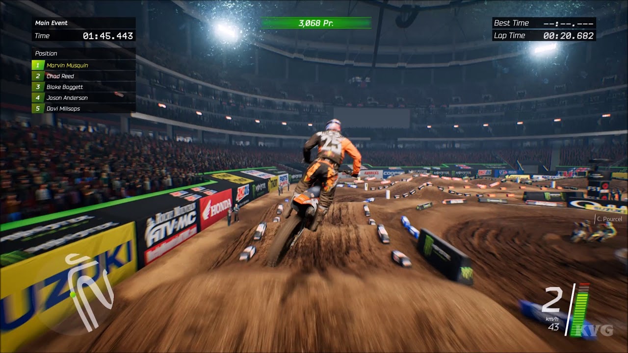 Monster Energy Supercross - Atlanta (Georgia Dome) - Gameplay (PC HD) [1080p60FPS]
