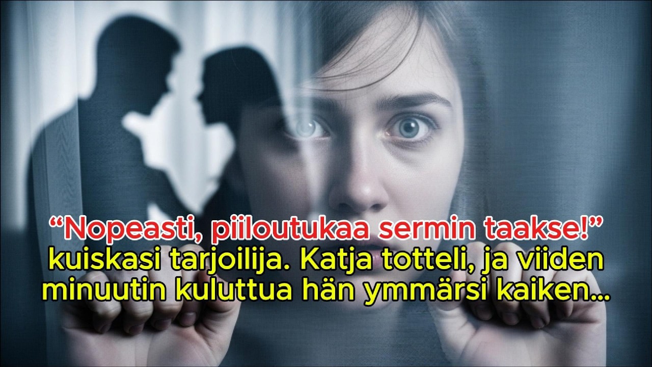 ‘Piiloutukaa heti!’ kuiskasi tarjoilija – 5 minuutin kuluttua Katja ymmärsi kaiken!
