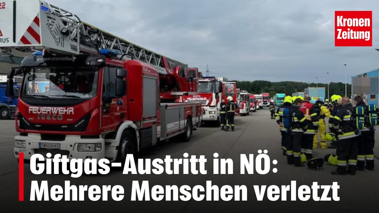 Giftgas-Austritt in N&Ouml;: Mehrere Menschen verletzt | krone.tv NEWS