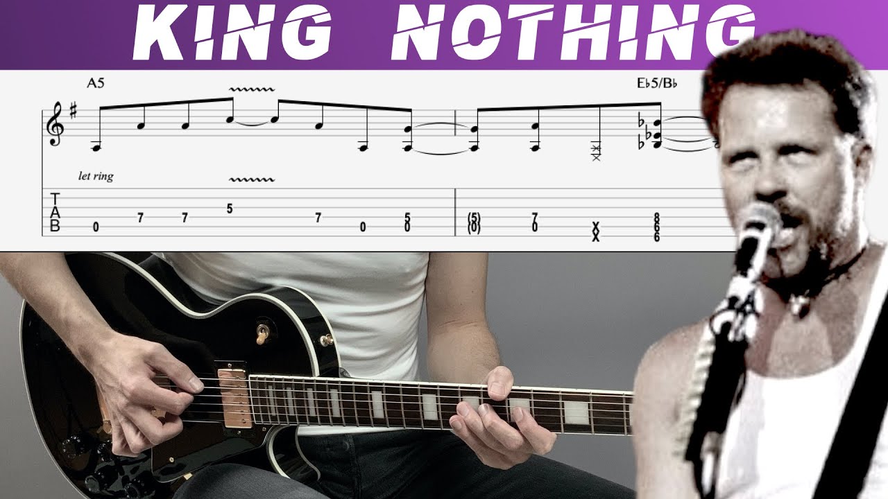 METALLICA -  KING NOTHING (Guitar cover with TAB | Lesson)