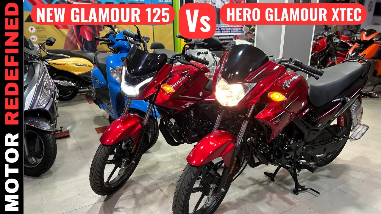 2023 Hero Glamour 125 New Model Vs Hero Glamour Xtec Model Comparison | Motor Redefined.