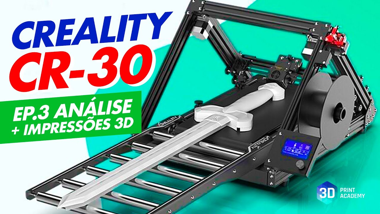 Impressora 3D Creality CR-30 - EP. 3: ANÁLISE e Impressões 3D