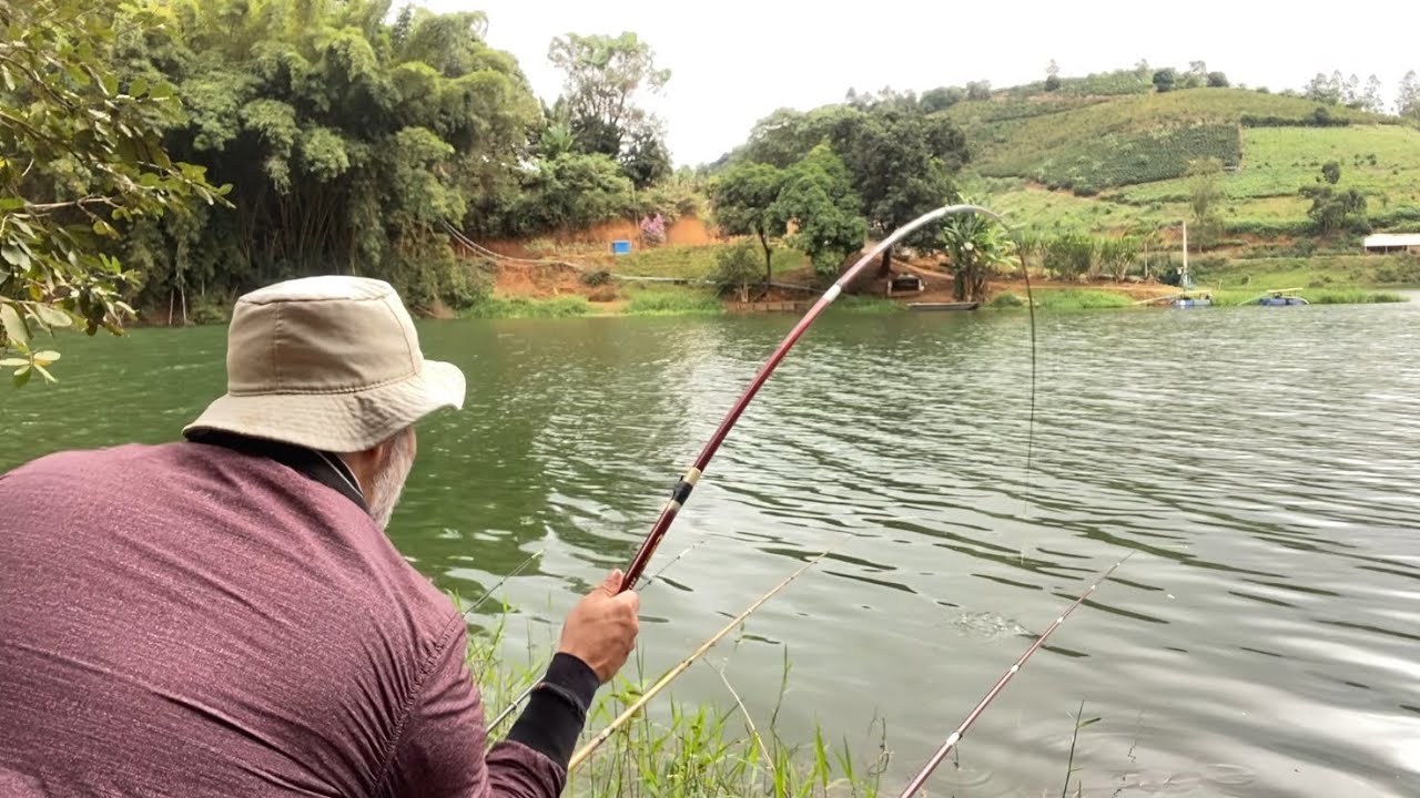 PESCARIA DE TILÁPIA NO FRIO, ÁGUA GELADA E PEIXE ATIVO.