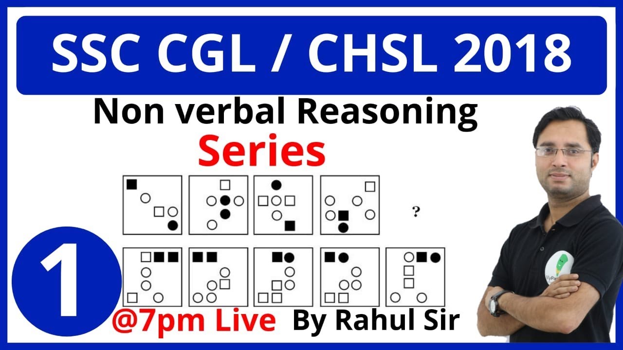 SSC CGL / CHSL Non verbal Reasoning Lecture-1 By RAHUL SIR (Series)