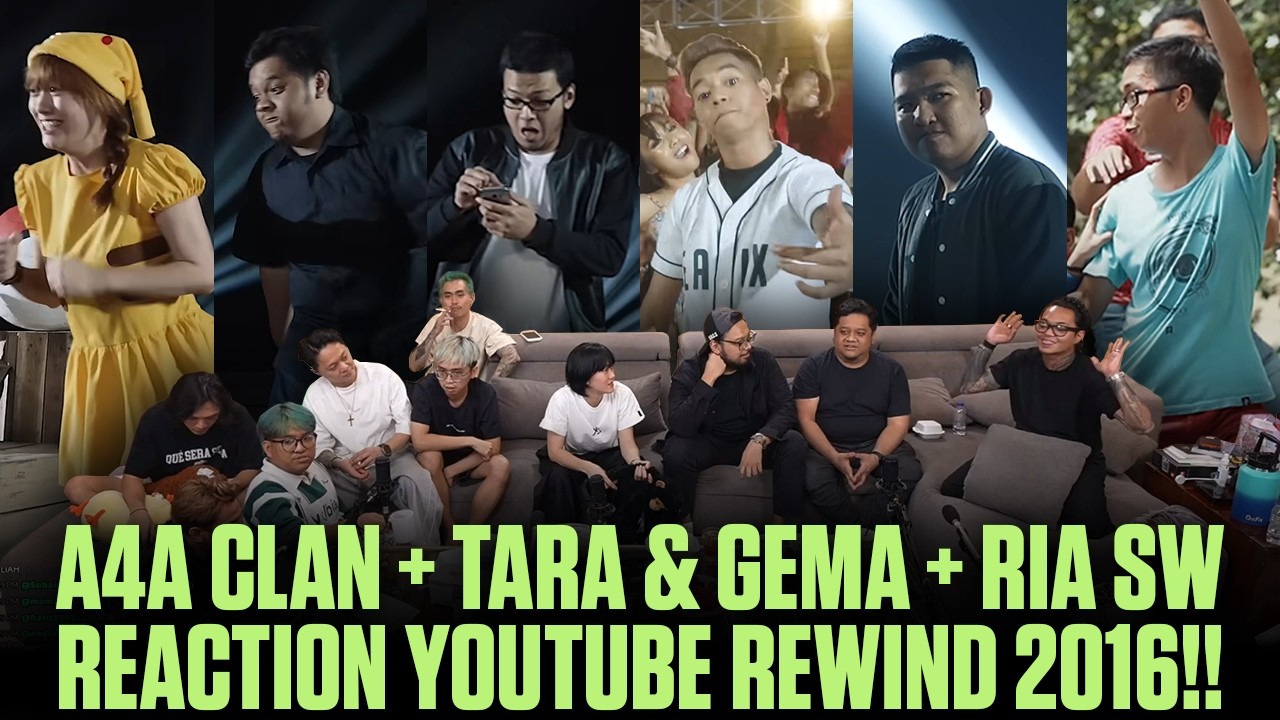 YB + TARA ARTS & GEMA SHOW + RIA SW REACT YOUTUBE REWIND 2016!! - MARAPTHON SEASON 3 A4A CLAN