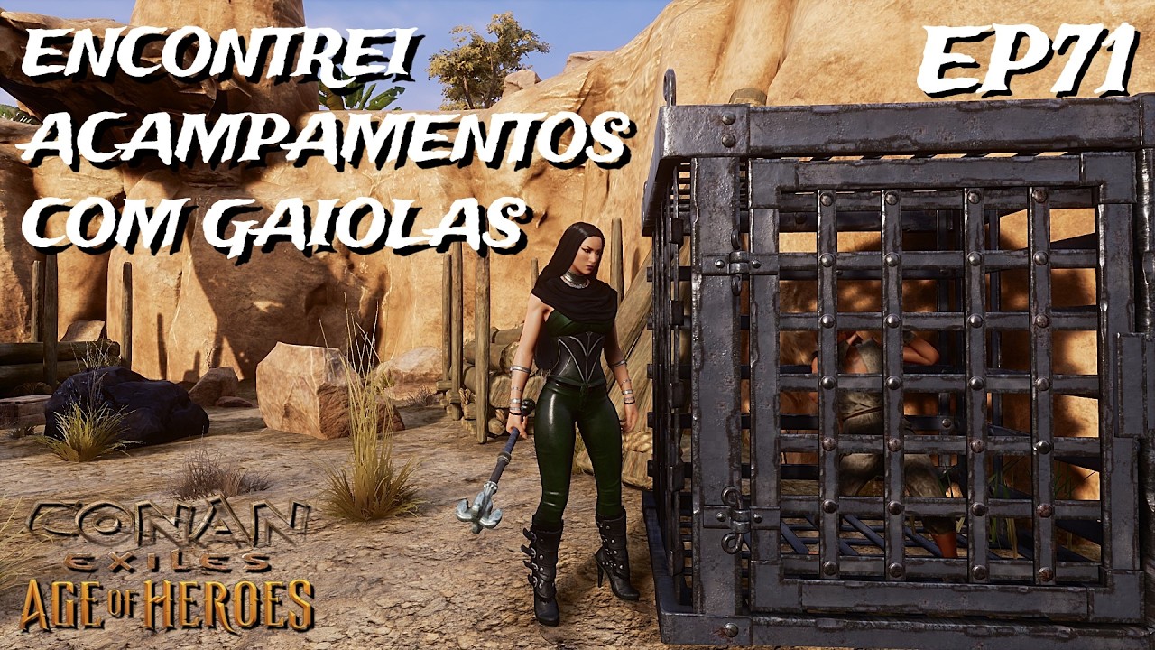 Conan exiles, Savage Wilds, ep71, enfrentar vários inimigos ao mesmo tempo esta muito difícil