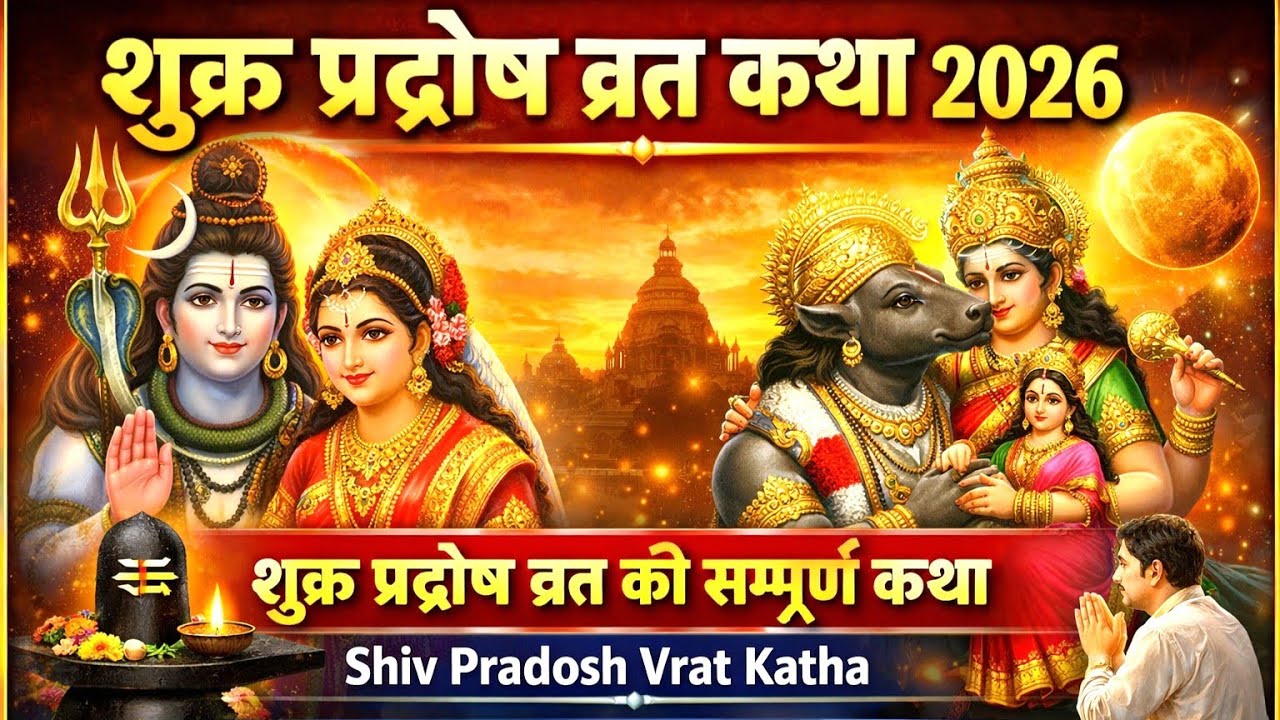 शुक्र प्रदोष व्रत कथा 2026| शुक्र प्रदोष व्रत की सम्पूर्ण कथा | Shiv Pradosh Vrat Katha | Shiv Katha
