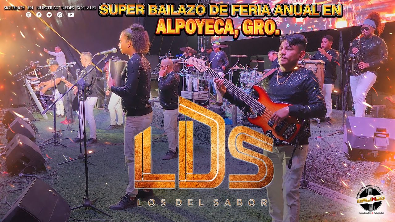 LOS DEL SABOR  EN ALPOYECA GUERRERO BAILE DE FERIA ANUAL