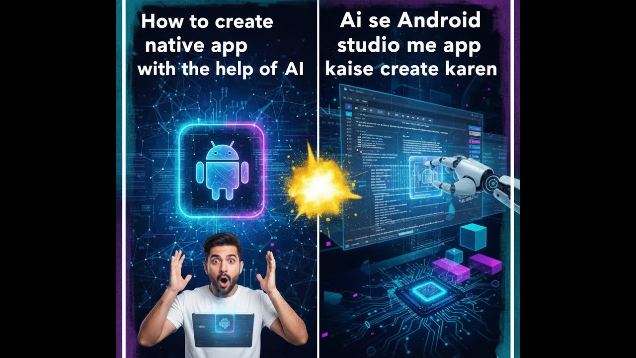 How to Make an App in Android Studio Using AI | build app with ai | No code app builder