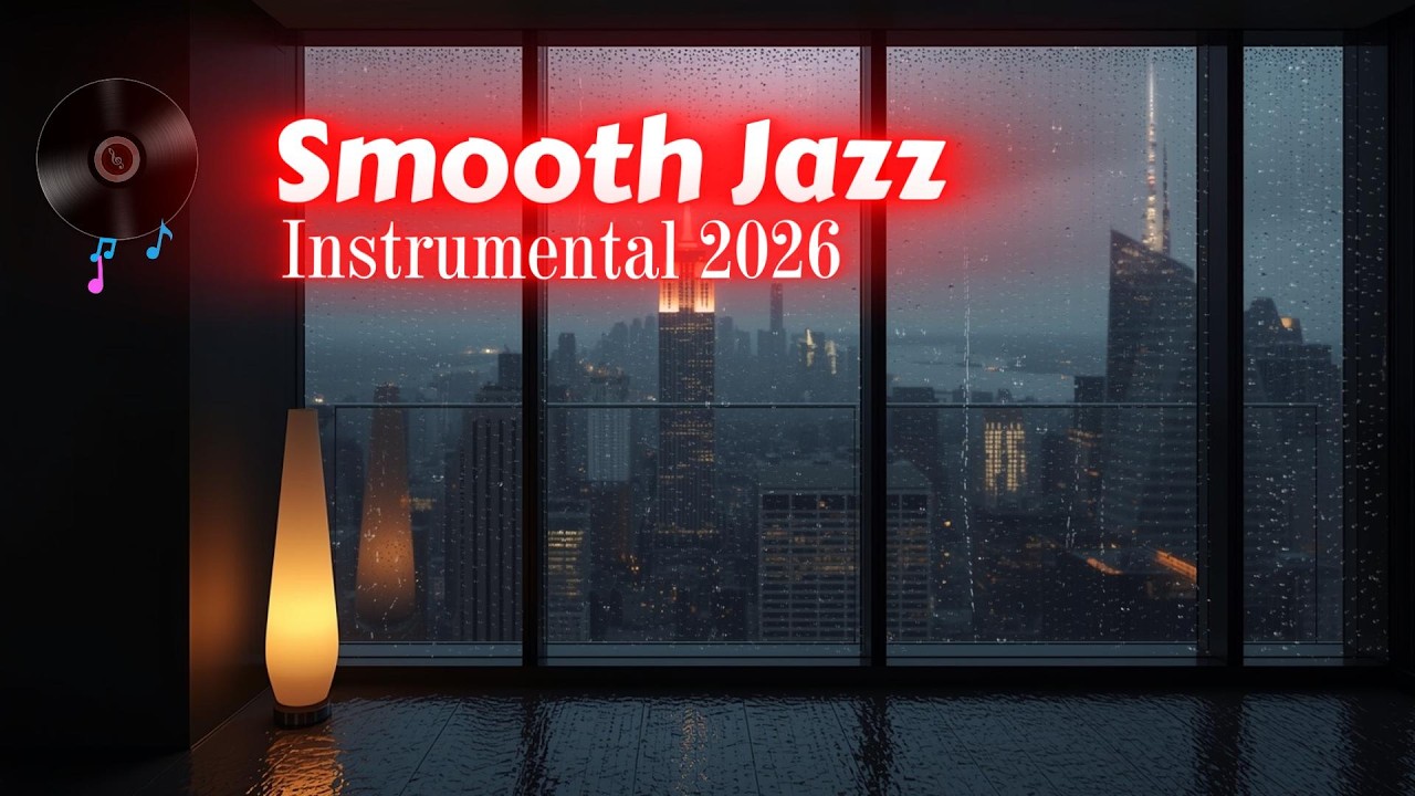 A Quiet Rainy Moment ✨ Smooth Jazz Instrumental to Calm Your Mind