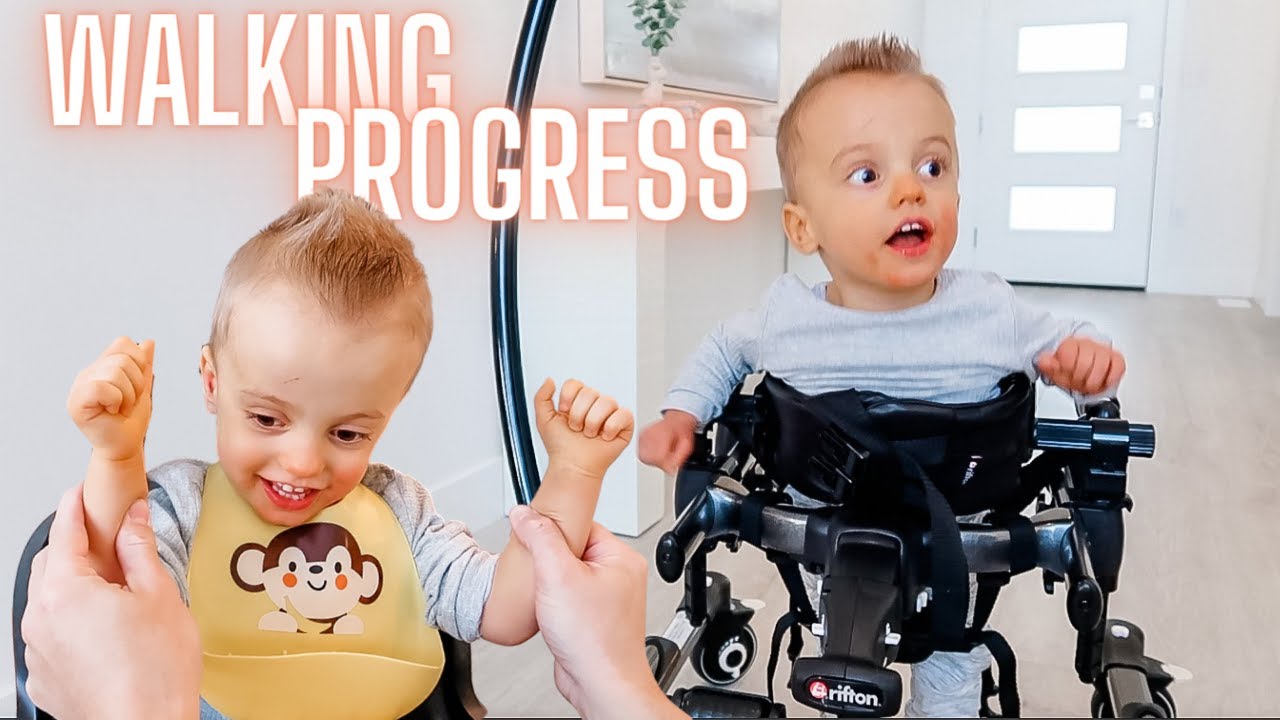 WALKING WITH CEREBRAL PALSY | BECKHAMS GAIT TRAINER PROGRESS