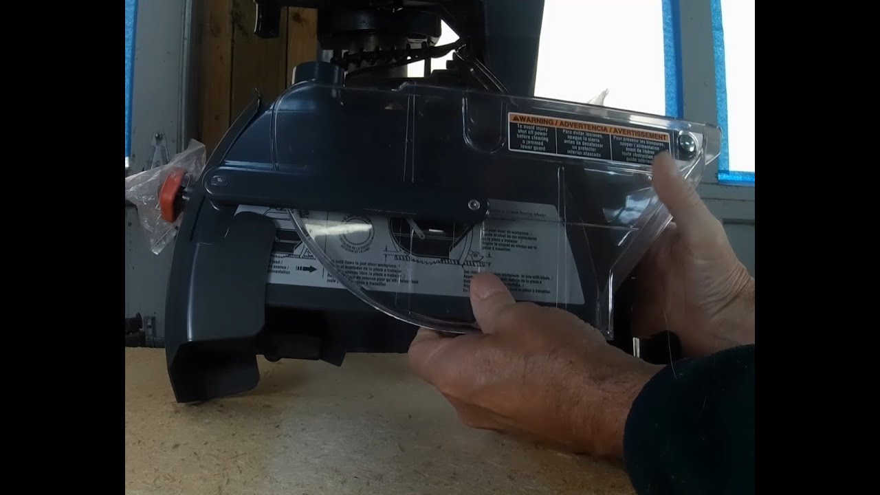Защита от отдачи радиально-консольной пилы Craftsman