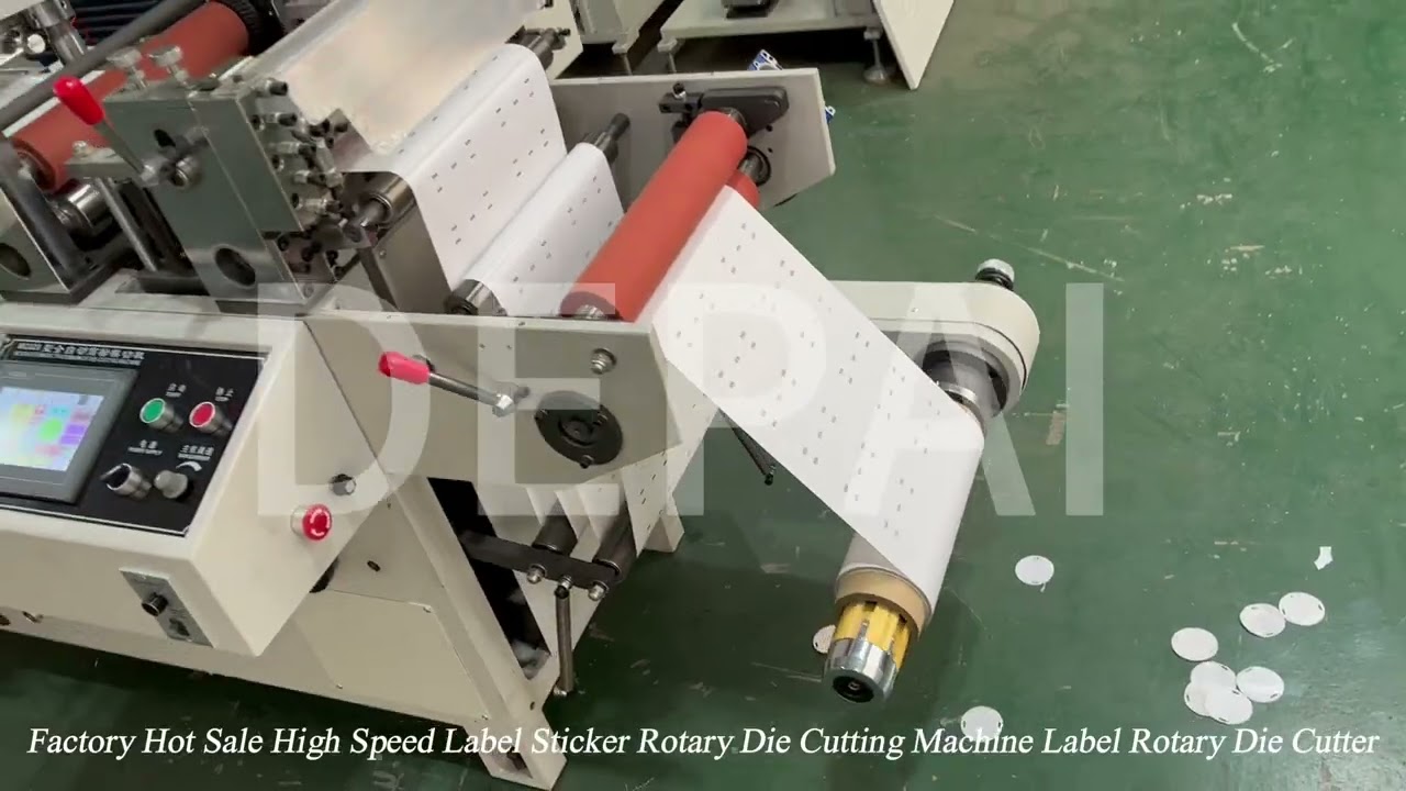Factory Hot Sale High Speed Label Sticker Rotary Die Cutting Machine Label Rotary Die Cutter