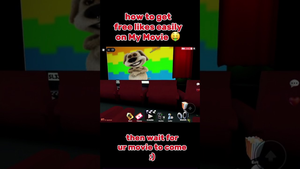 easy way to get likes in my movie | Roblox My Movie
