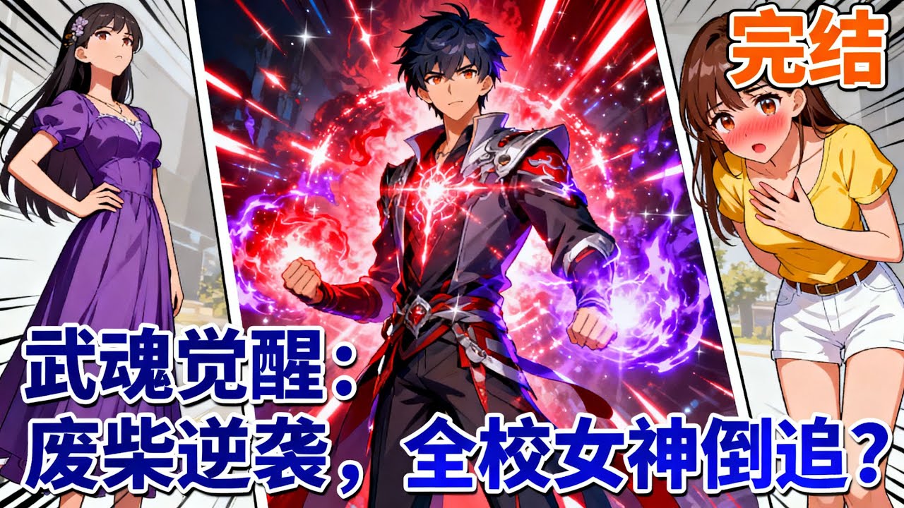 【已完结】《武魂覺醒：廢柴逆襲，全校女神倒追》被校花當衆羞辱退婚，我反手覺醒神級武魂，昔日女神連夜堵門：學長，能教教我嗎？#斗羅大陸#漫畫解說 #熱血