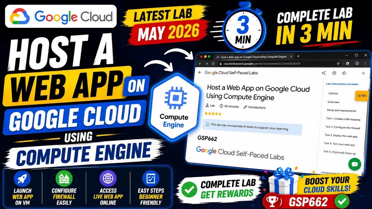Host a Web App on Google Cloud Using Compute Engine | GSP662