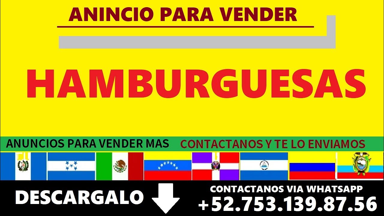 TE LO ENVIAMOS   AUDIO HAMBURGUESAS  LLAMA O  WHATSAPP +52 753 139 8756  TE LO ENVIAMOS   #01