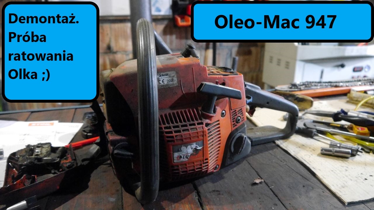 #rpgarażowo. Demontaż oleo mac 947.