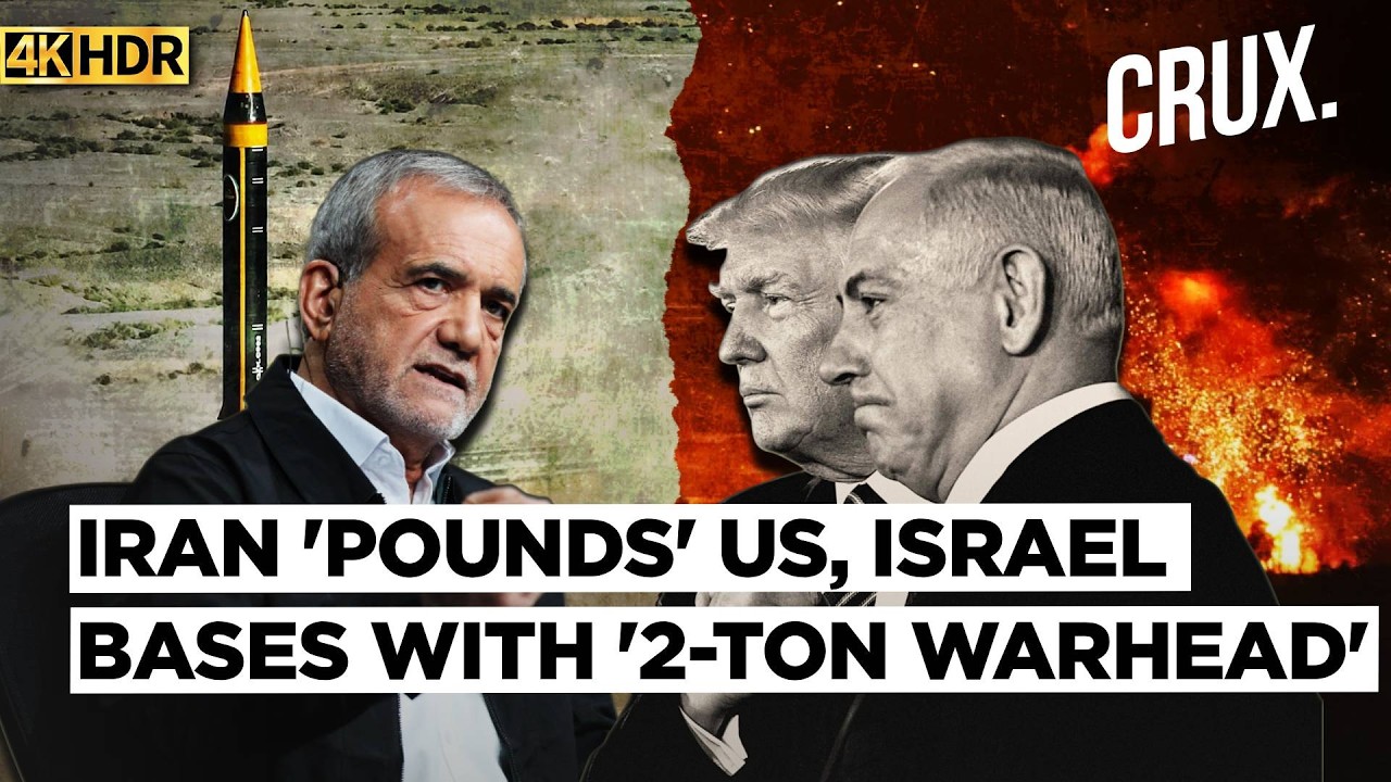 Iran Unleashes ‘Khorramshahr 4’ Missiles With 2-Ton Warhead on US, Israel Bases as War Explodes | 4K