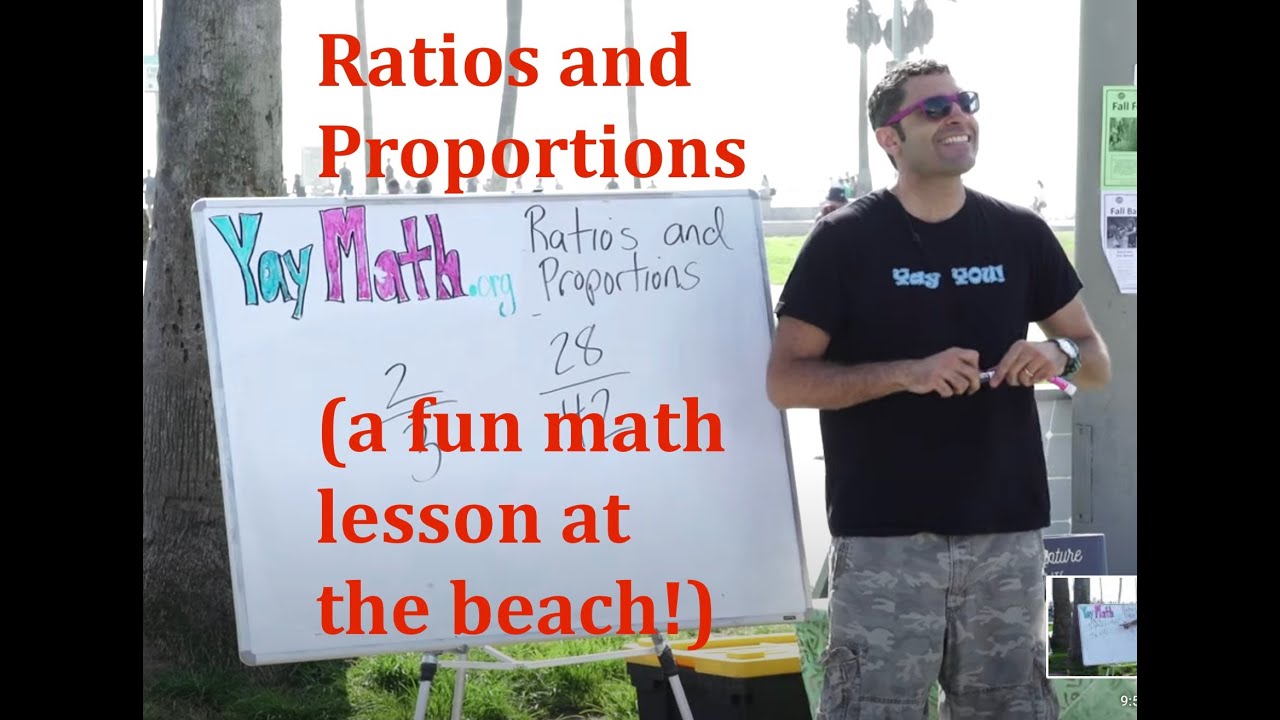 Algebra - Ratios and Proportions, a fun math lesson at the beach