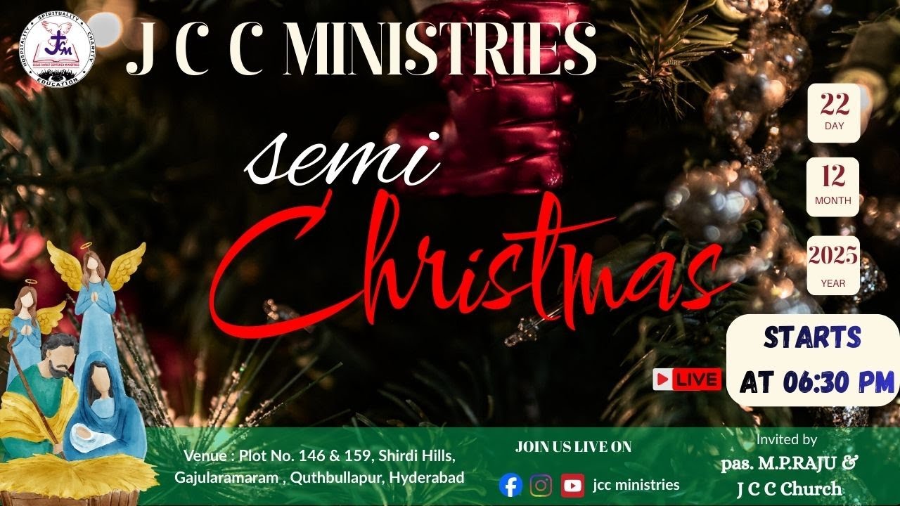 SEMI CHRISTMAS CELEBRATIONS | JCC CHURCH | DR 22.12.2025