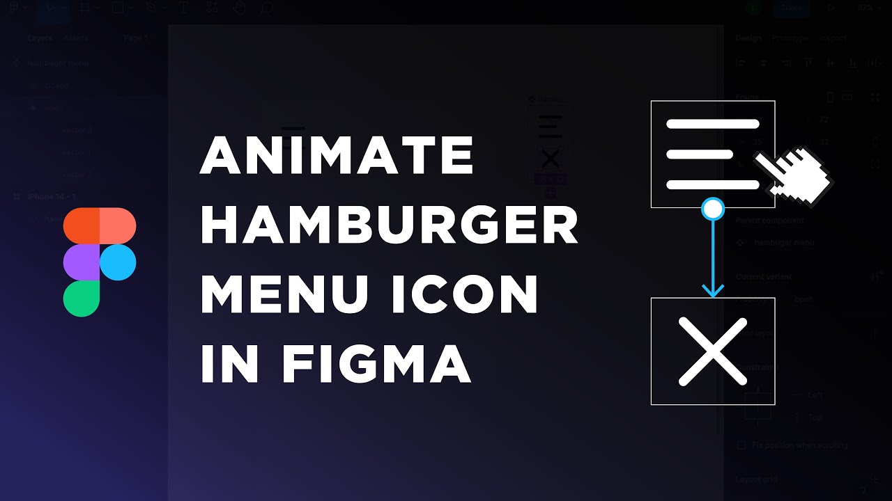 How to Animate Hamburger Menu Icon in Figma