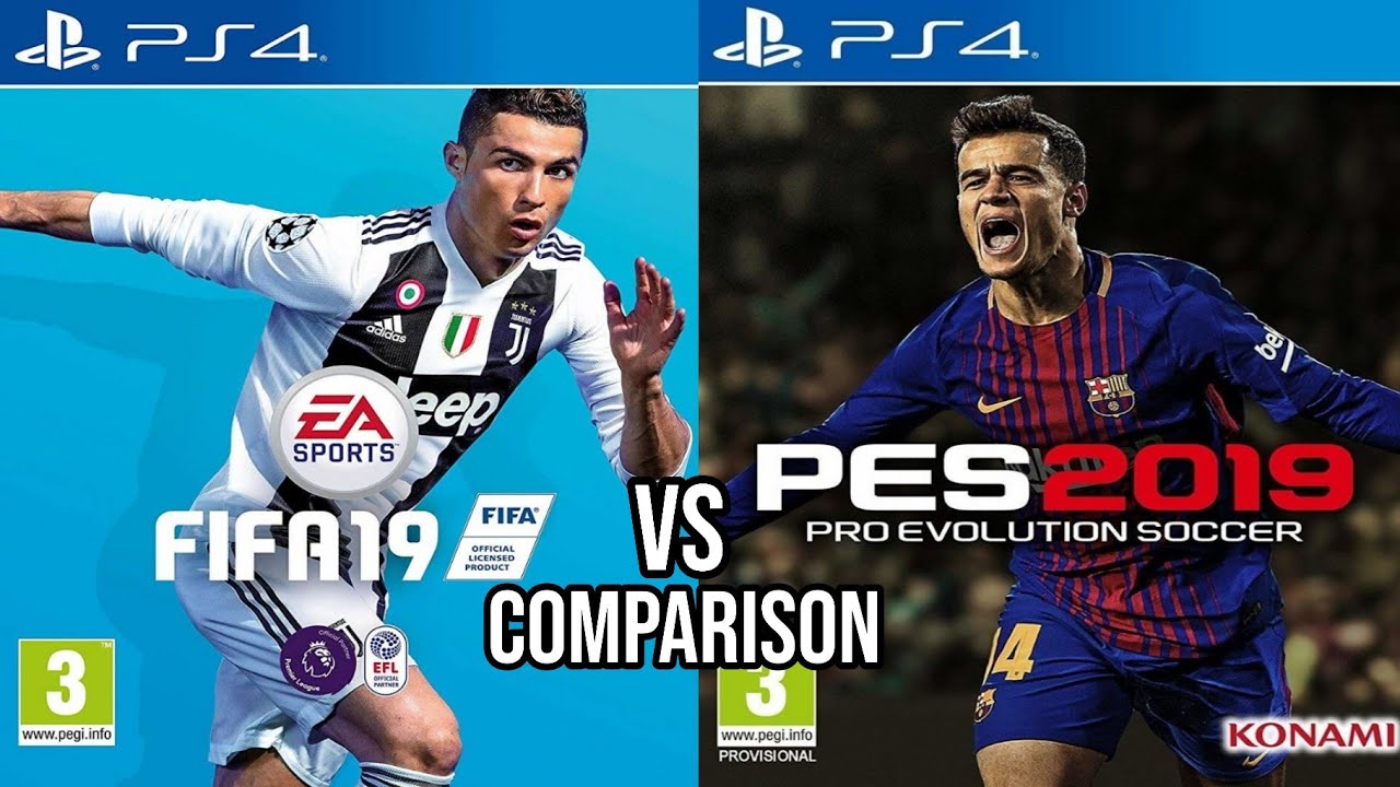 FIFA 19 vs PES 2019 PS4