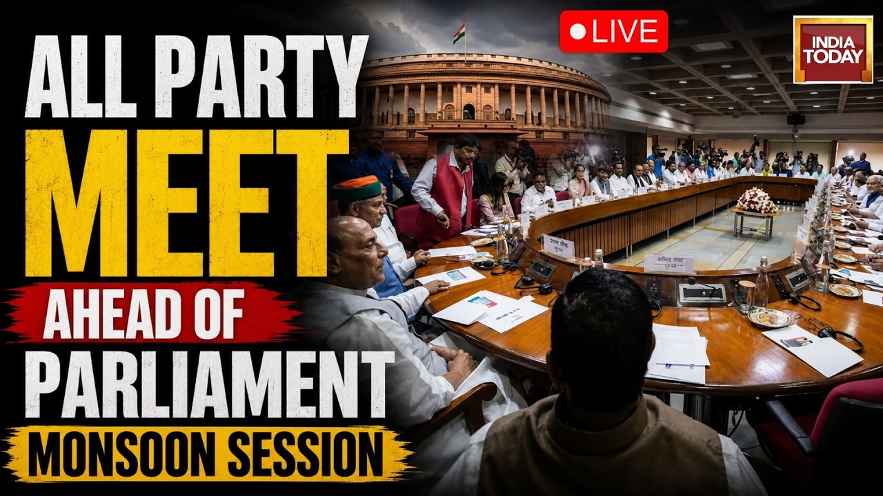 All-Party Meeting News LIVE: Opposition Was To Raise NEET, Wangchuk, E20 Fuel Issues | India Today