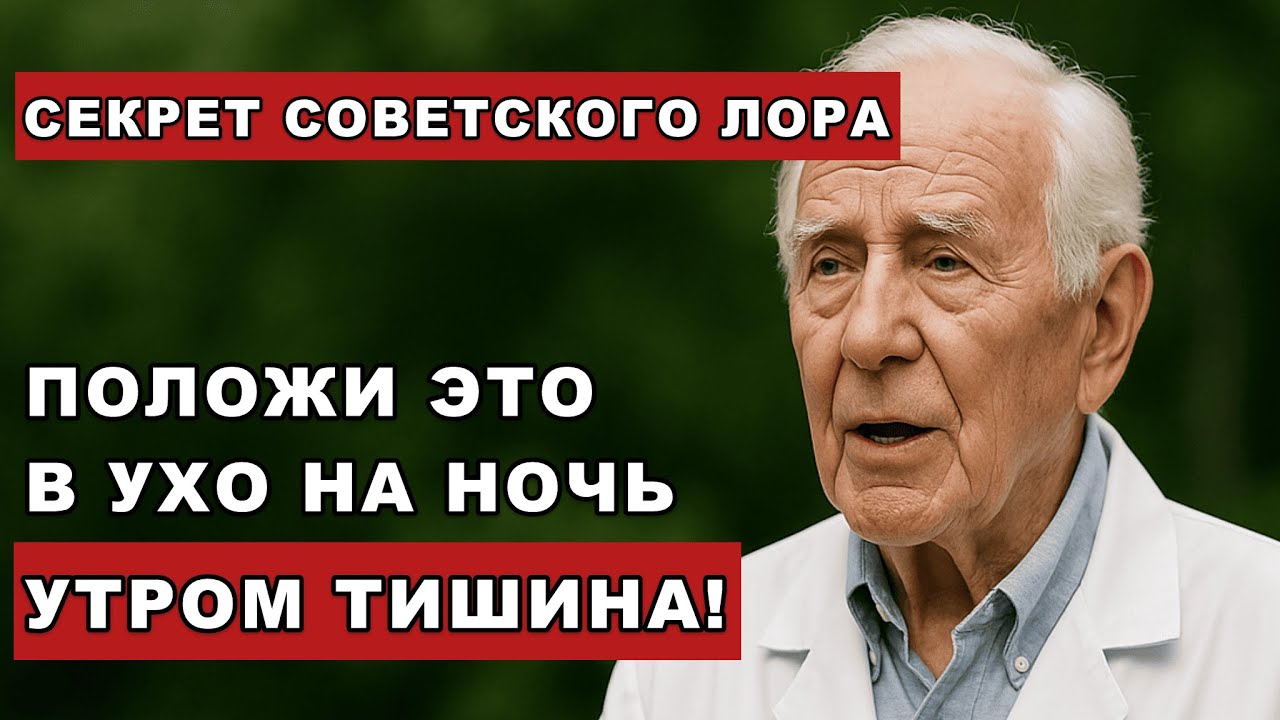Шум в ушах исчезнет навсегда! Совет советского врача, который спас тысячи людей!