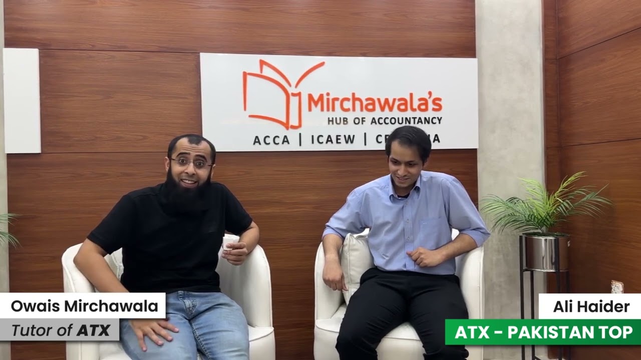 Ali Haider, Top Position Holder in Advanced Taxation (ATX), Discussed his exam preparation strategy.