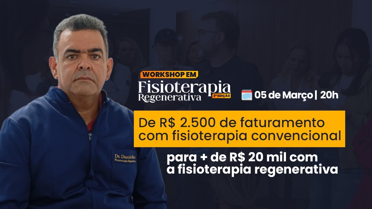 De R$ 2.500 faturando com fisioterapia convencional pra + de R$20 mil com fisioterapia regenerativa