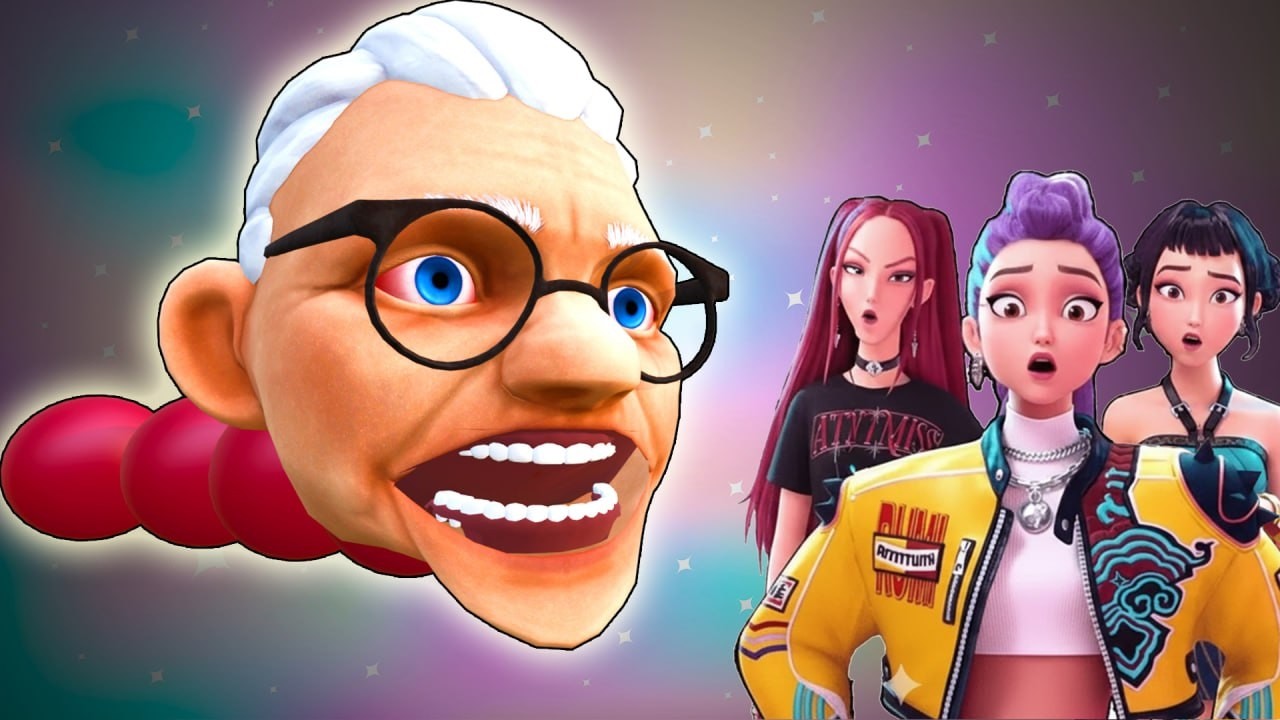 La ABUELITA GUSANO HAMBRIENTO ATACA a las KPOP DEMON HUNTERS