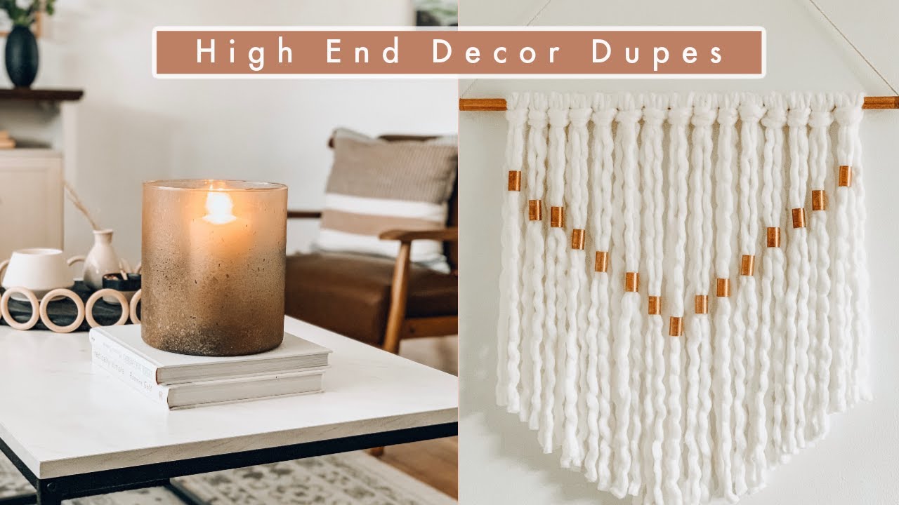Making High End Decor For Less! | DIY Dupes from West Elm, Crate & Barrel