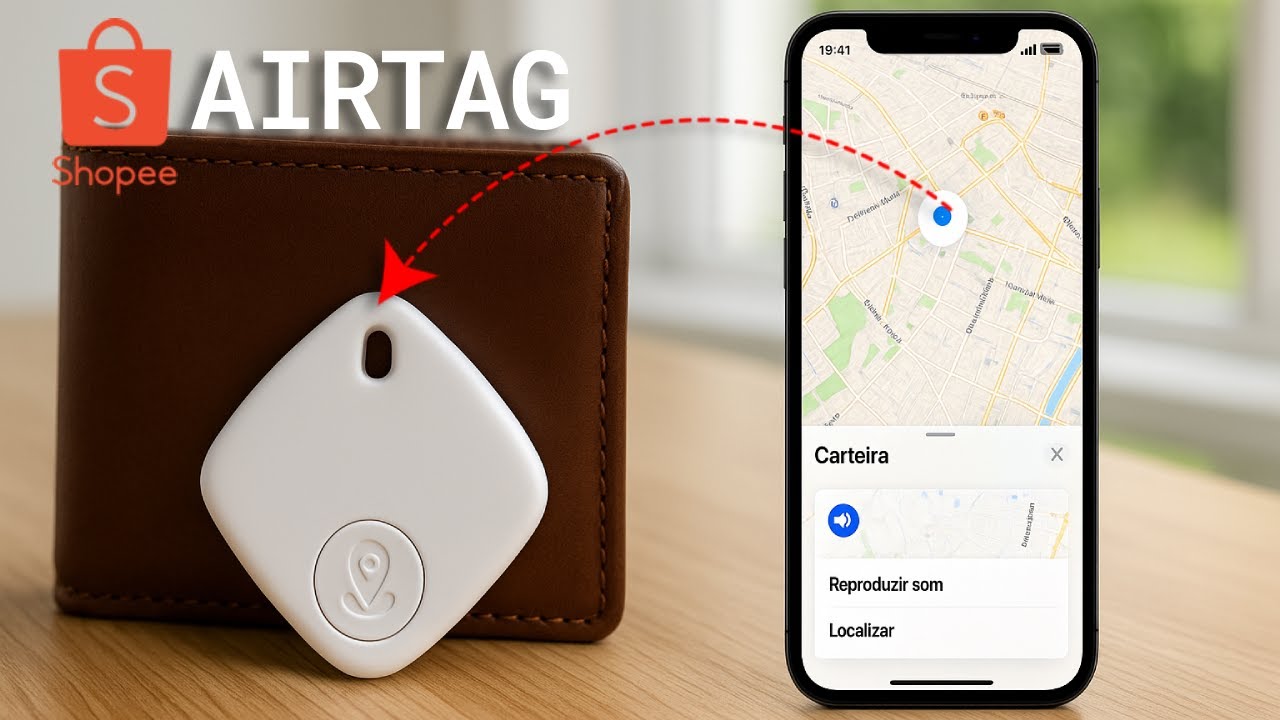 Testei a AirTag da Shopee por R$25 — e FUNCIONA mesmo!