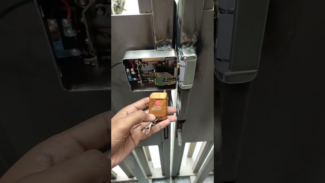 Remote Electronic Door Lock installation, Connection Welding Setting Wiring #linkindia #hawkvision