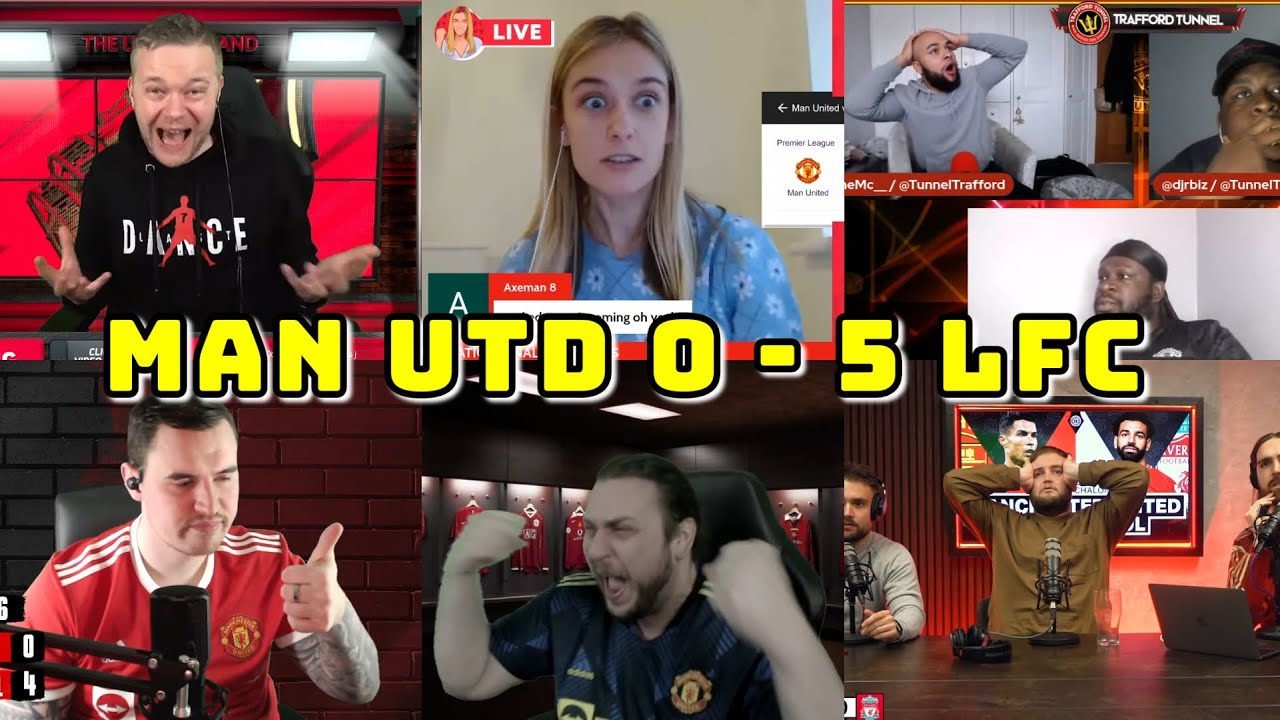 BEST COMPILATION | MAN UNITED VS LIVERPOOL 0-5 | PART 1 |  LIVE WATCHALONG MUFC FANS CHANNEL
