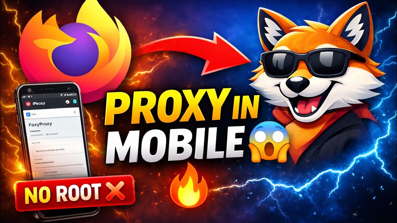 🔥 Set Proxy in Mobile Using FoxyProxy | Firefox Mobile Proxy Settings 2026