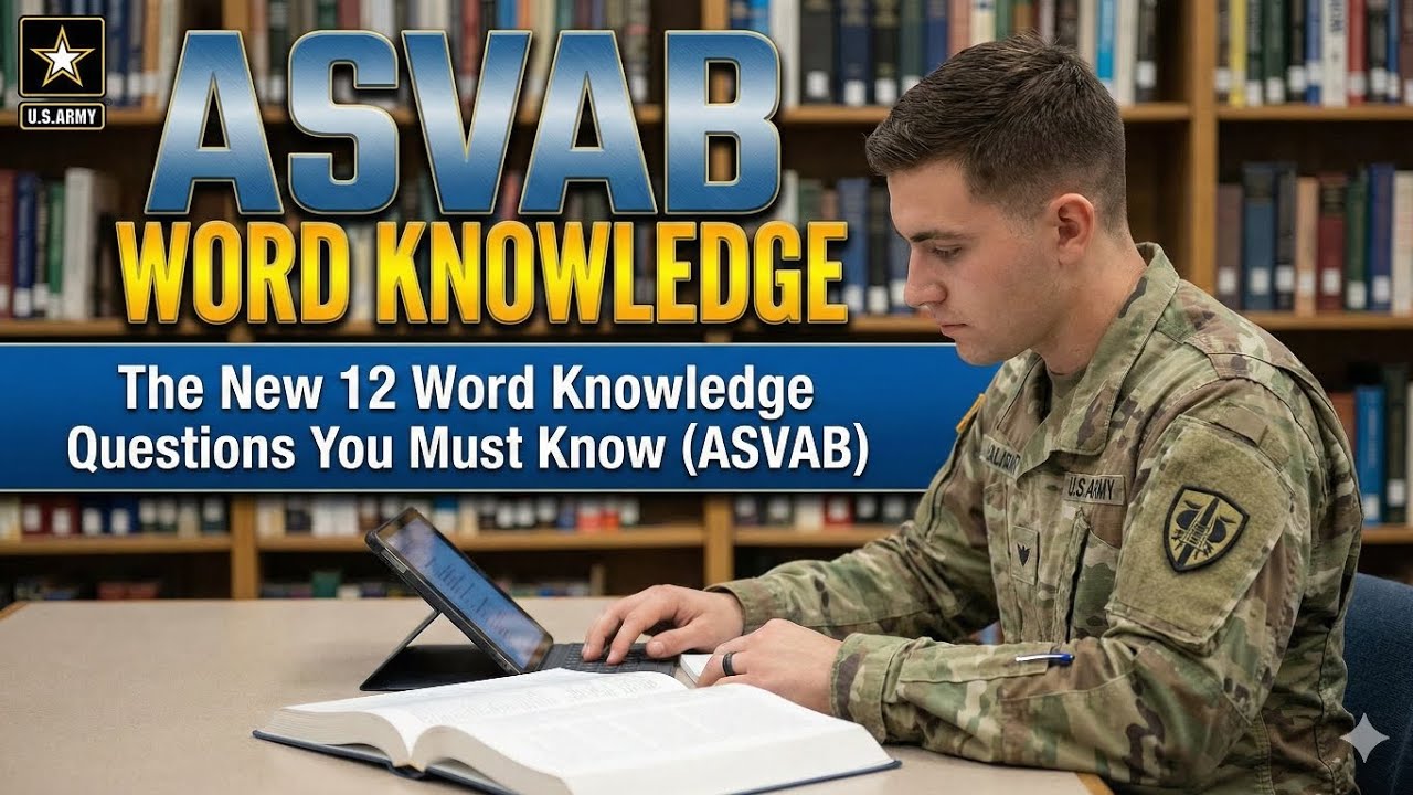 12 most important ASVAB Word Knowledge | High-Frequency Vocabulary. 