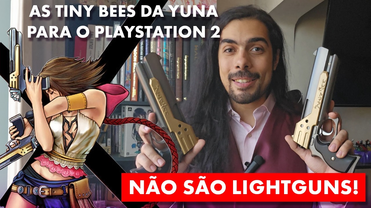 Um controle de Final Fantasy X-2 para o Playstation 2 As Tiny Bees