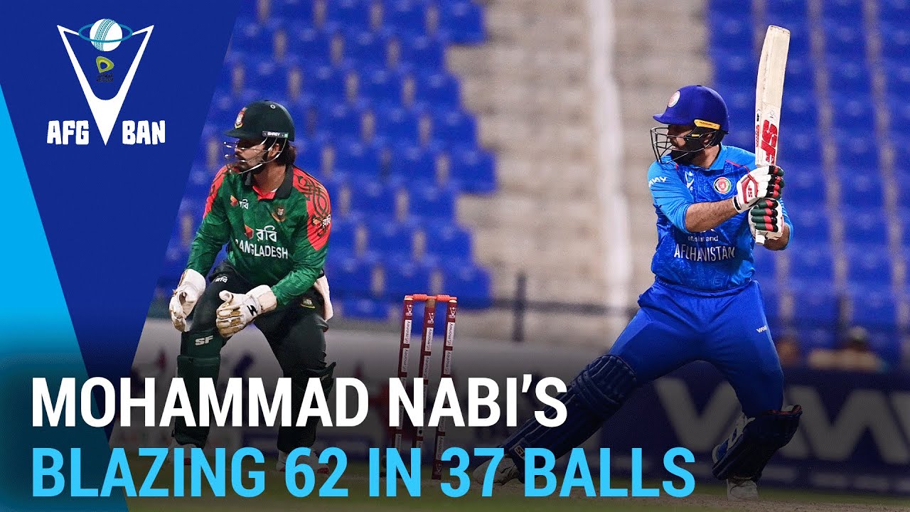Mohammad Nabi Turns Up the Heat 🔥 | Afghanistan vs Bangladesh | ODI Series | M 03 | ACB | 311K