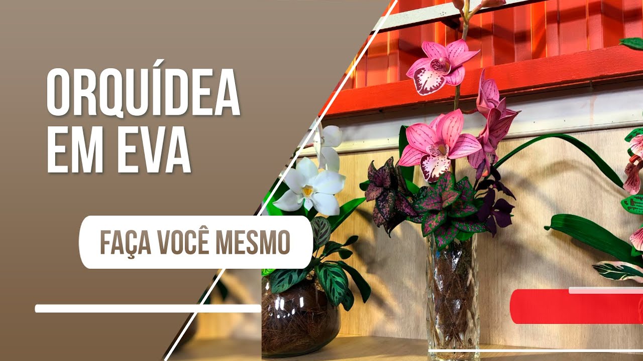 Flor do inverno: faça uma linda orquídea em eva!