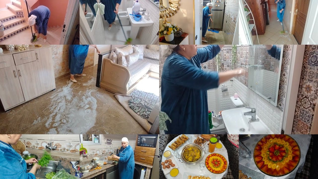 روتين مشارجي بالحداكه والطاقه الايجابيه 🌸 من الصباح حتى من وراء الفطور 💪ما كاين غير الحكان الرغاوي 🧼