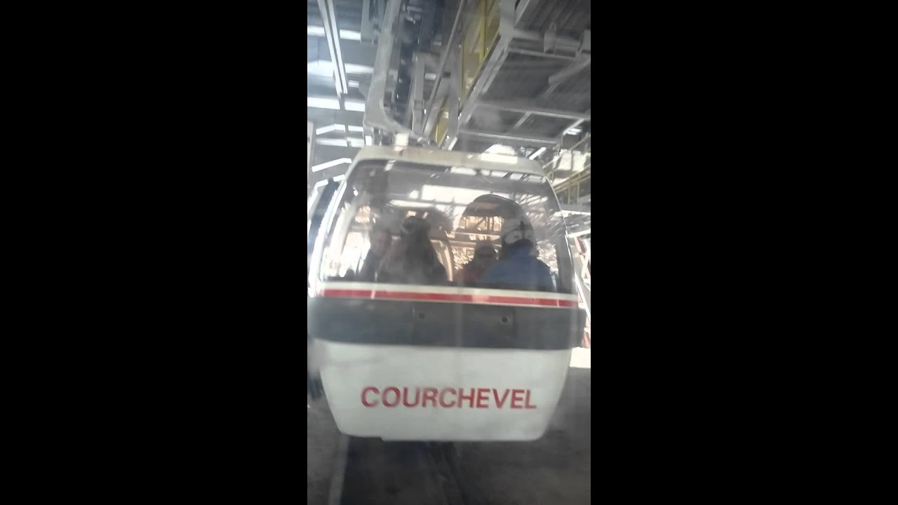 Telecabine du jardin alpin à courchevel 1850